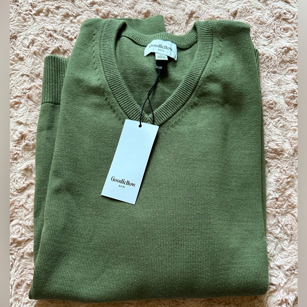 Goodfellow Green Sweater Size Large NWT